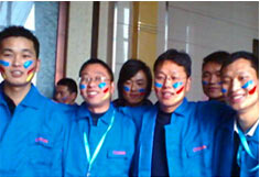 超前涂料90同學會現場！河南真石漆知名品牌